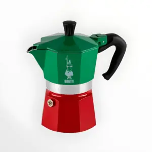 Moka Pot 6 Cup TRICOLOUR